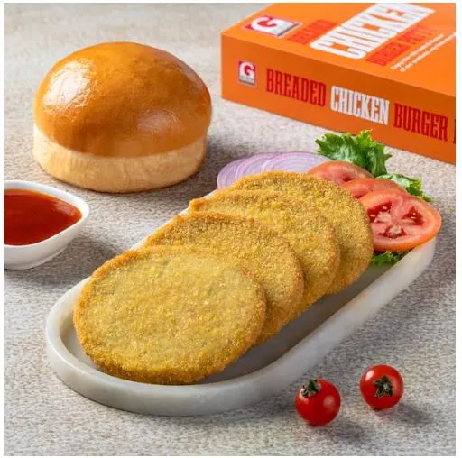 Chicken Burger Patty (16 Pcs In 1-Kg. Pkt) — 500g pack