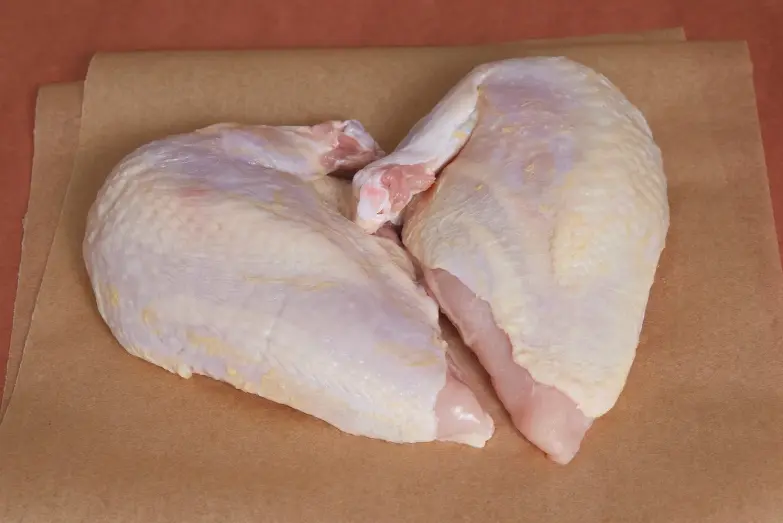 Chicken Breast with Skin & Bone — 500g pack