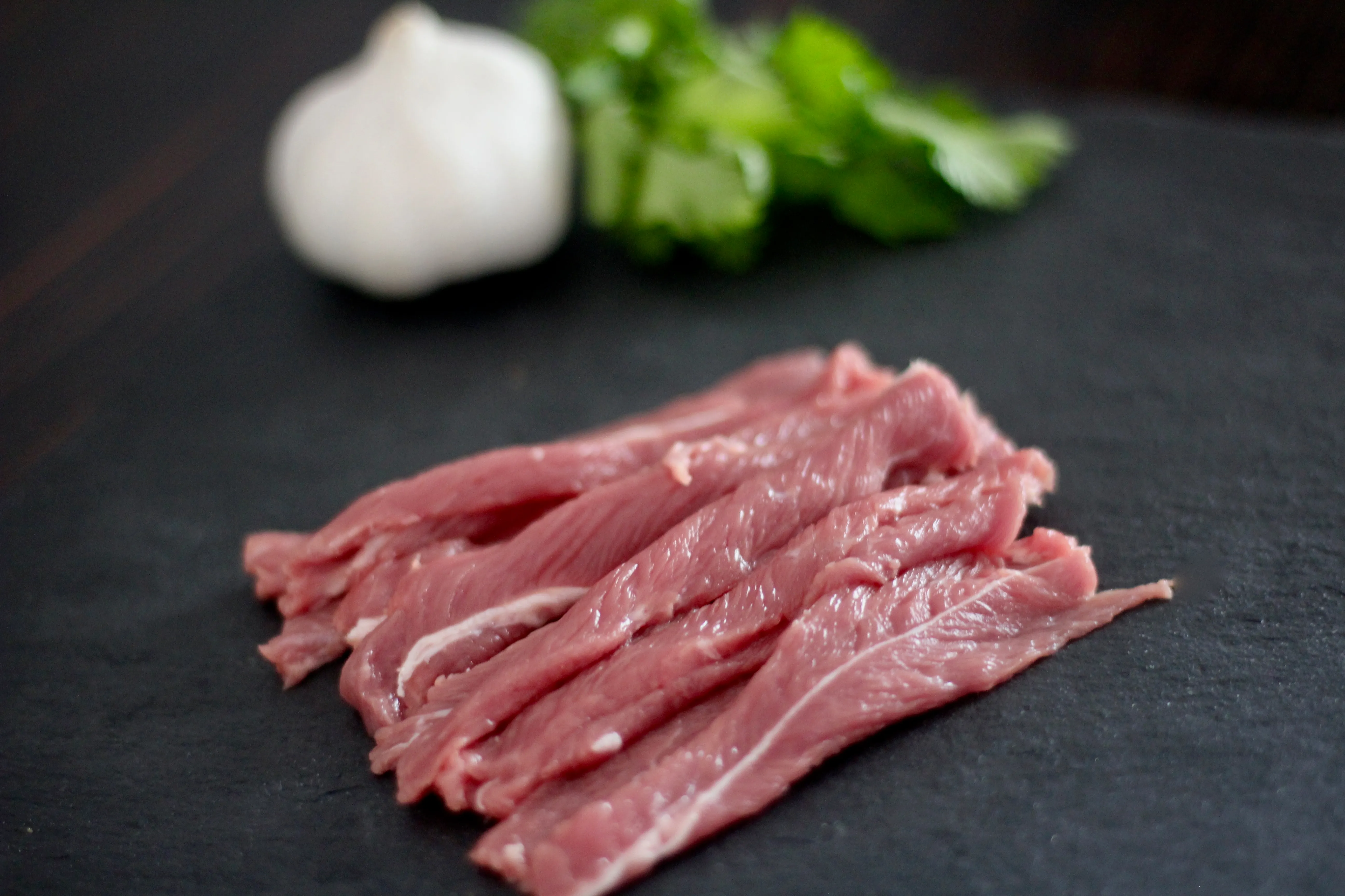 Mutton Boneless - Strips — 500g pack